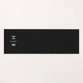 Eenvoudig modern Monogram Yogamat (Voorkant (horizontaal))