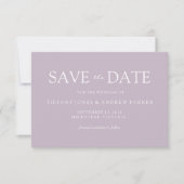 Eenvoudig Modern Muddy Blush Weddenschap Opslaan d Save The Date (Voorkant)