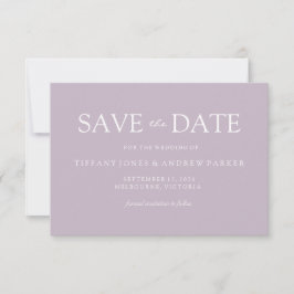 Eenvoudig Modern Muddy Blush Weddenschap Opslaan d Save The Date