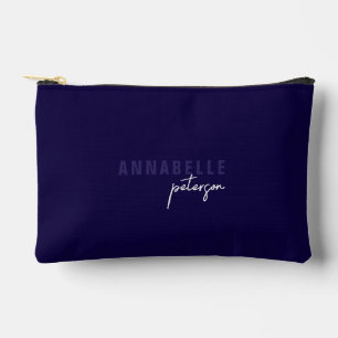 Eenvoudig Modern Navy & Wit Minimal Script Custom Etui