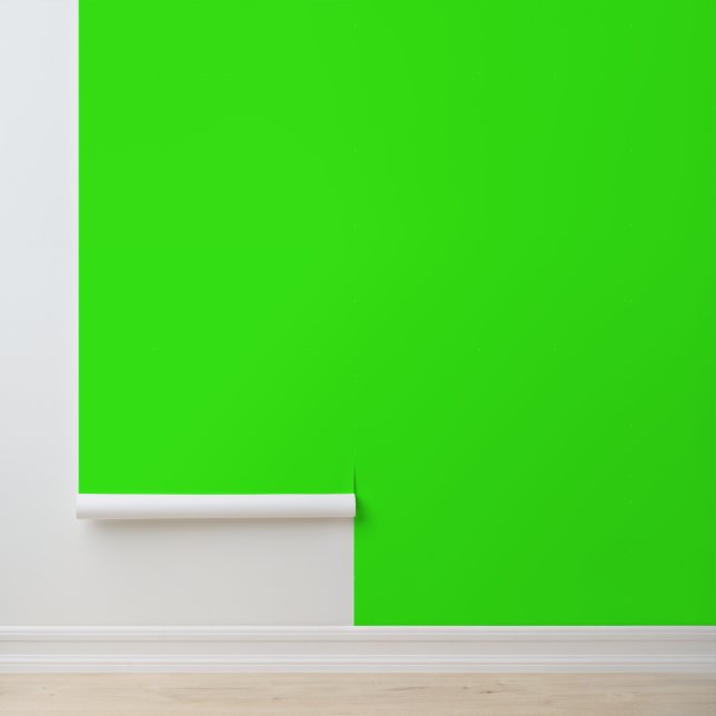 Eenvoudig modern Neon Fluorescent Groen Behang (Applicatie)