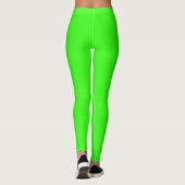 Eenvoudig modern Neon Fluorescent Groen Leggings (Achterkant)
