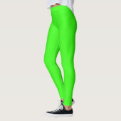 Eenvoudig modern Neon Fluorescent Groen Leggings (Links)