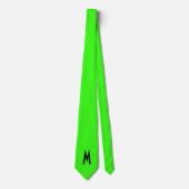 Eenvoudig modern Neon Fluorescent Groen Stropdas (Voorkant)