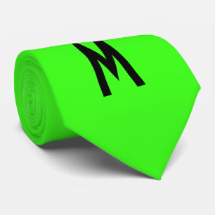 Eenvoudig modern Neon Fluorescent Groen Stropdas