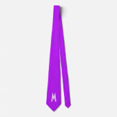 Eenvoudig Modern Neon Fluorescent Paars Stropdas (Voorkant)