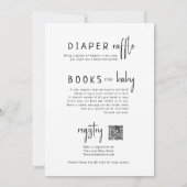 Eenvoudig modern neutraal | Alles in één Baby show Kaart (Achterkant)