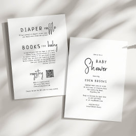 Eenvoudig modern neutraal | Alles in één Baby show Kaart