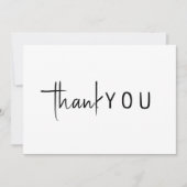 Eenvoudig modern neutraal Baby shower flat Bedankkaart (Voorkant)