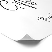 Eenvoudig Modern Neutraal Baby shower Kaarten en g Poster (Hoek)