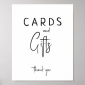 Eenvoudig Modern Neutraal Baby shower Kaarten en g Poster (Voorkant)