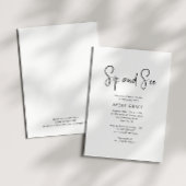 Eenvoudig Modern Neutraal Baby Sip en zie Douche Kaart