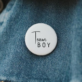 Eenvoudig Modern Neutraal Geslacht Onthullen Team Ronde Button 5,7 Cm