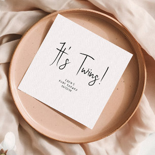 Eenvoudig Modern Neutraal, het is een tweeling! do Servet