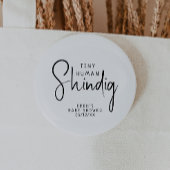 Eenvoudig Modern Neutraal Tiny Human Shindig Ronde Button 5,7 Cm