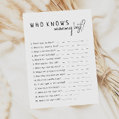 Eenvoudig Modern Neutral Wie kent mama beste Kaart