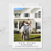 Eenvoudig Modern Nieuw Home Foto Verhuisadres Aankondiging (Voorkant)