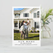 Eenvoudig Modern Nieuw Home Foto Verhuisadres Aankondiging (Staand voorkant)