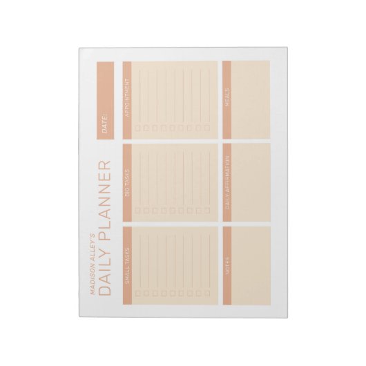 Eenvoudig modern Notitieblok voor een professionel (Linkerzijde)