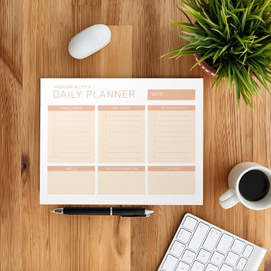 Eenvoudig modern Notitieblok voor een professionel