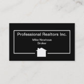 Eenvoudig modern ontwerp van onroerend goed visitekaartje (Voorkant)