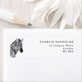 Eenvoudig modern, op maat gemaakt retouradres voor etiket (Insitu)