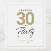 Eenvoudig modern, op maat gemaakt wijnlabel van 30 wijn etiket (Enkel label)