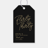 Eenvoudig modern, op maat gesneden dertig cadeaulabel (Voorkant)