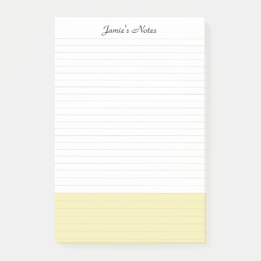 Eenvoudig Modern Pastel Colorblock Post-it® Notes (Voorkant)