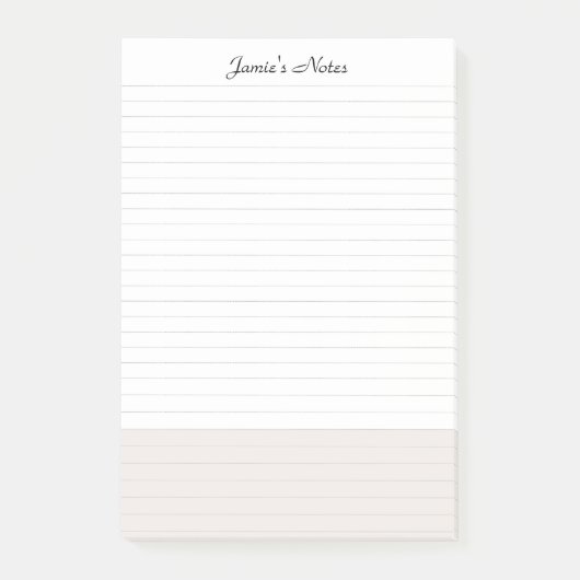 Eenvoudig Modern Pastel Colorblock Post-it® Notes (Voorkant)