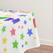 Eenvoudig Modern Pastel Star kleurrijk verjaardags Tafelkleed (Voorbeeld)