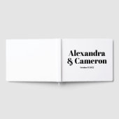 Eenvoudig, modern, persoonlijk huwelijk gastenboek (Volledig)