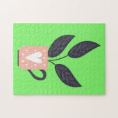 Eenvoudig modern plant pastel legpuzzel (Horizontaal)