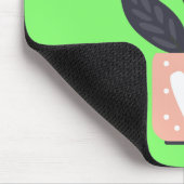 Eenvoudig modern plant pastel muismat (Hoek)