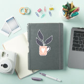 Eenvoudig modern plant pastel sticker (iPad Cover)