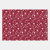Eenvoudig Modern Platinum Zilver Grijs Polka Dot Inpakpapier Vel (Voorkant 3)