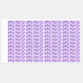 Eenvoudig Modern Plum Glaze Paarse Custom Lip Glos Labels (Vel)