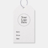 Eenvoudig Modern Prijskaartje Bedrijf Cadeaulabel (Voorkant)