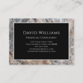 Eenvoudig modern professioneel marmer visitekaartje (Voorkant)