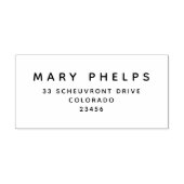 Eenvoudig modern, professioneel retouradres rubberstempel (Afrduk)