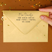 Eenvoudig modern, professioneel retouradres rubberstempel