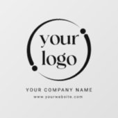 Eenvoudig Modern Professioneel Zakelijk Logo Raamsticker (Vel)