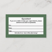 Eenvoudig , Modern , QR Code Dierenziekenhuis Visitekaartje (Achterkant)