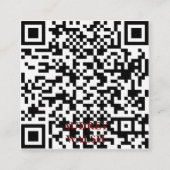 Eenvoudig modern Quar Code Square Visitekaartje (Voorkant)