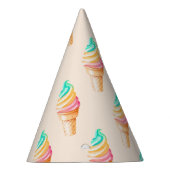 Eenvoudig Modern Rainbow ijs verjaardagsfeestje Feesthoedjes (Rechts)