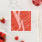 Eenvoudig modern Red Pattern kerst Joy Servet (Insitu)