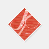 Eenvoudig modern Red Pattern kerst Joy Servet (Hoek)