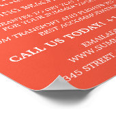 Eenvoudig & modern reisbureau Adverteren Poster (Hoek)