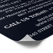 Eenvoudig & modern reisbureau Adverteren Poster (Hoek)