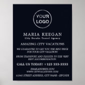 Eenvoudig & modern reisbureau Adverteren Poster (Voorkant)